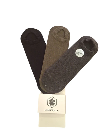 Lumberjack Creamy 3 lü Çorap Siyah Haki Gri ürün görseli