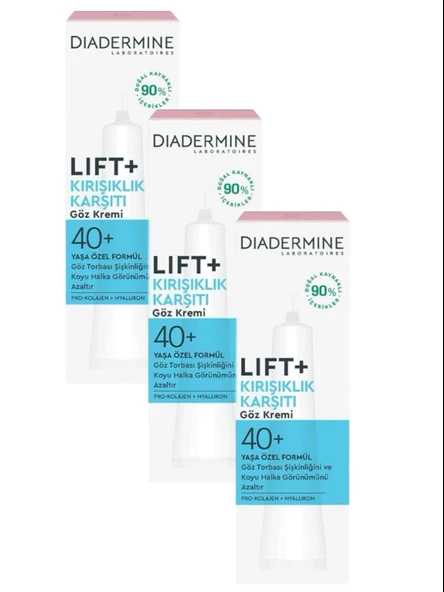 Lift+ Kırışıklık Karşıtı 40+ Göz Kremi 15 Ml X 3 ADET