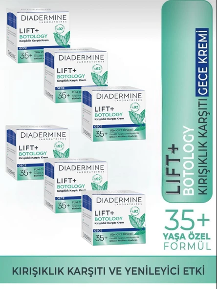 Lift+Botology Kırışıklık Karşıtı Gece Kremi 50 ml X 6 Adet