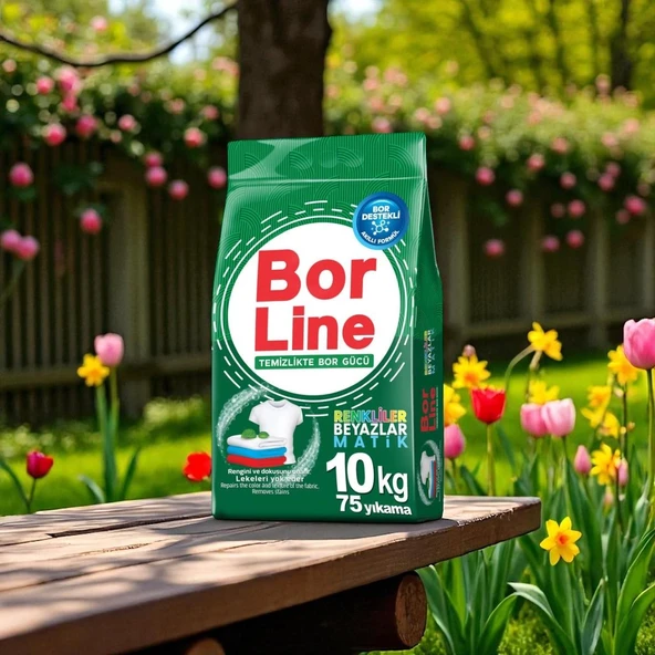 Borline 10 kg Renkliler ve Beyazlar İçin Toz Deterjanı - 4
