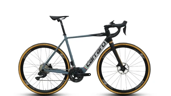 CARRARO COMPETIZIONE ELEKTRİKLİ BİSİKLET 520H HD 28 JANT 24 VİTES MAT SİYAH GRİ BRONZ ürün görseli