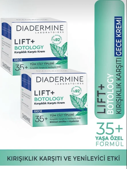 Lift+Botology Kırışıklık Karşıtı Gece Kremi 50 ml X 2 Adet