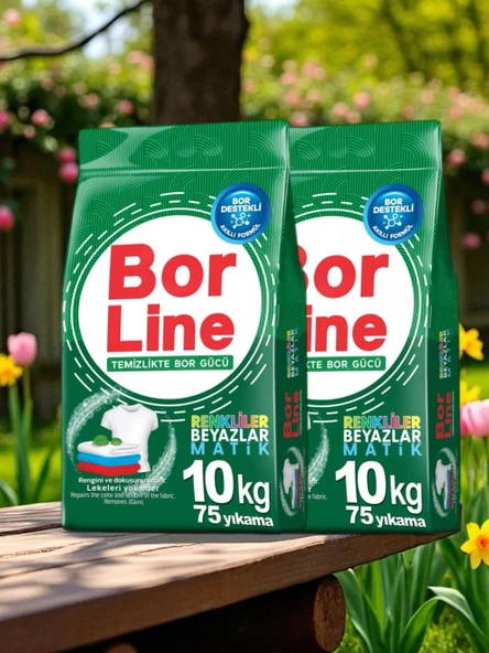 Borline 2 Adet 10 kg Renkliler İçin Toz Deterjanı - 2