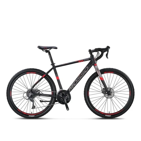 MOSSO GVL270 CLARIS ERKEK ŞEHİR BİSİKLETİ 535H MD 27,5 JANT 16 VİTES SİYAH KIRMIZI ürün görseli