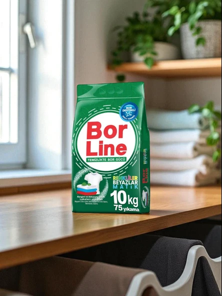 Borline 10 kg Renkliler ve Beyazlar İçin Toz Deterjanı