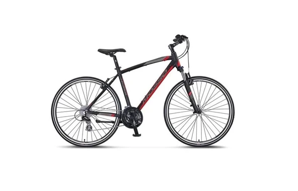 MOSSO LEGARDA-2221-MSM-V ERKEK ŞEHİR BİSİKLETİ 560H 28 JANT 21 VİTES SIYAH KIRMIZI ürün görseli