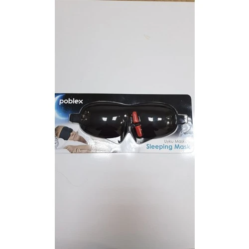 Poblex 3D Uyku Maskesi Siyah + Kulak Tıkacı ürün görseli