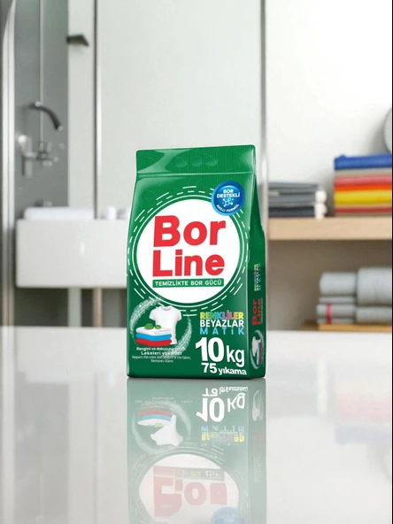 Borline 10 kg Renkliler ve Beyazlar İçin Toz Deterjanı - 6