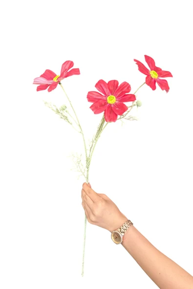 Islak Dokulu 60 cm Yapay Gelincik Çiçeği – Gerçekçi Görünümlü Dekoratif Salon ve Masa Çiçeği - Resim 2