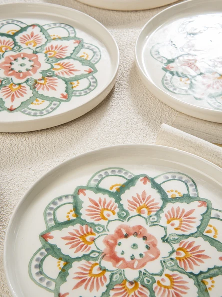 Boho Chic 6 lı Pasta Seti- 19 cm. ürün görseli 1