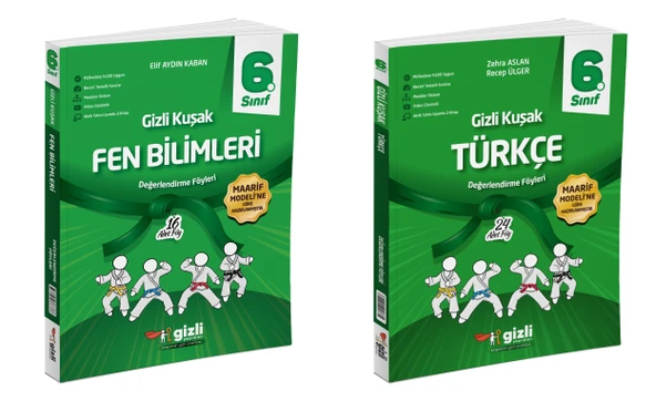 Gizli 2026 6. Sınıf Fen Bilimleri + Türkçe Gizli Kuşak Serisi Seti 2 Kitap Güncel Müfredat ürün görseli
