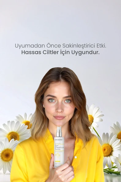 Optiderm Papatya Suyu Saç ve Yüz Toniği %100 Doğal ve Saf 150 ml - Resim 4