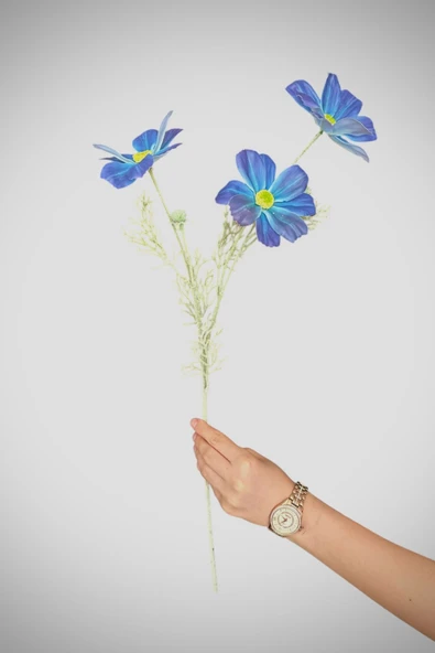 Islak Dokulu 60 cm Yapay Gelincik Çiçeği – Gerçekçi Görünümlü Dekoratif Salon ve Masa Çiçeği - Resim 6