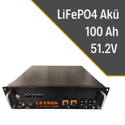 LEXRON 100AH 51.2V PREMIUM SERIES LİTYUM AKÜ