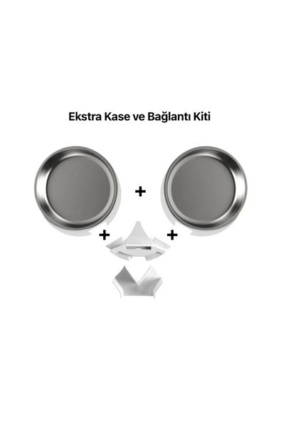 Xenon Smart Akıllı Mama Kabı Çift Kaseli Beyaz - 2