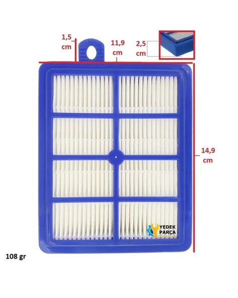 Electrolux Uyumlu ZSC 6930 Supercyclone Süpürge Hepa Filtresi - Resim 2