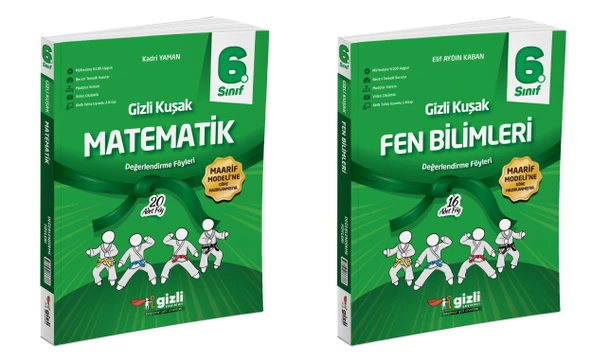 Gizli 2026 6. Sınıf Matematik + Fen Bilimleri Gizli Kuşak Serisi Seti 2 Kitap Güncel Müfredat ürün görseli
