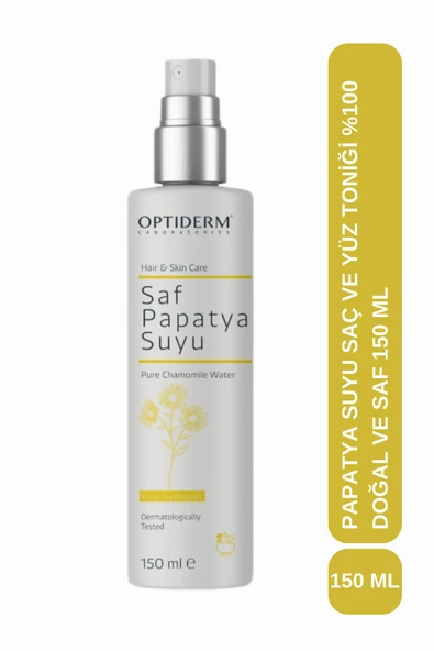 Optiderm Papatya Suyu Saç ve Yüz Toniği %100 Doğal ve Saf 150 ml - Resim 6