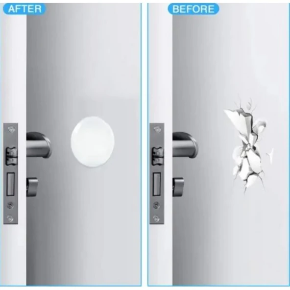 Periboia Şeffaf Silikon Mobilya ve Kapı Durdurucu Darbe Pedi 4'lü Set - 3