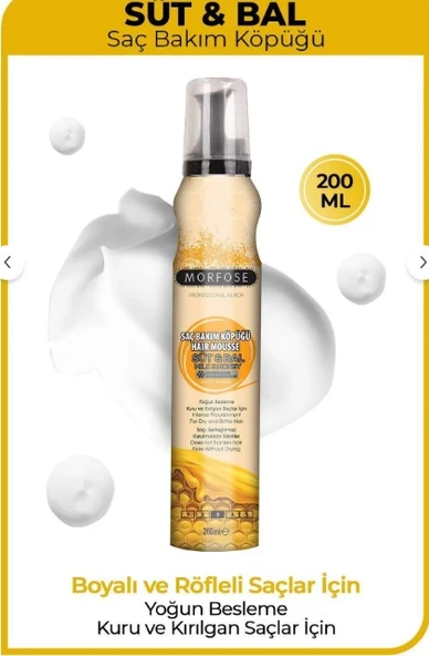 Morfose N.G. Saç Köpüğü Süt Bal 200 Ml