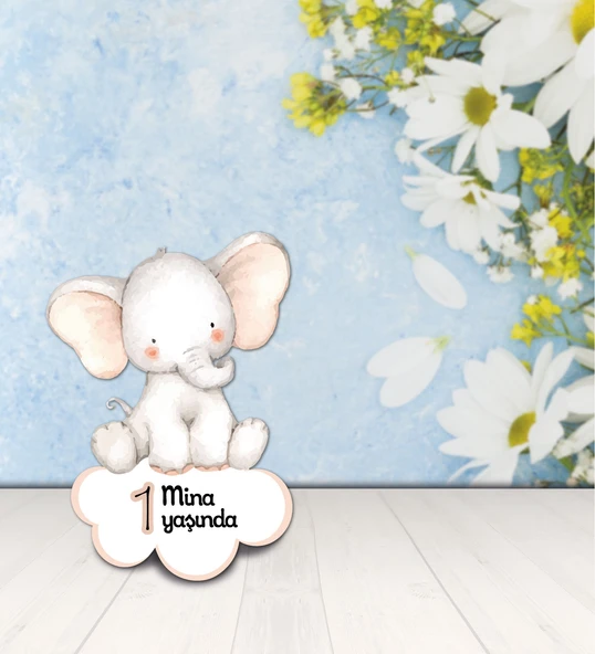 Kişiye Özel Hoşgeldin Bebek Ahşap Magnet Doğum Günü ürün görseli 1