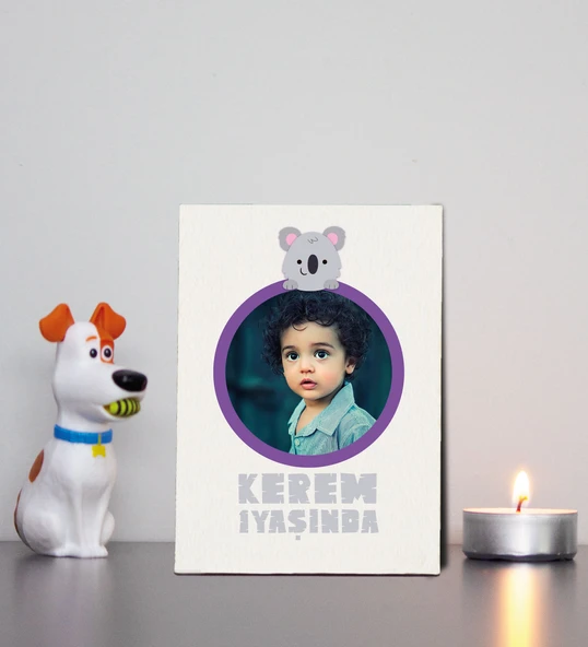 Kişiye Özel Hoşgeldin Bebek Ahşap Magnet Doğum Günü ürün görseli 1