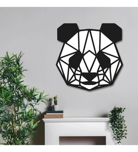 Duvar Süsü Ahşap Tablo Panda 30x30 ürün görseli 1