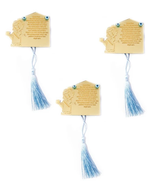 İsme Özel Erkek Bebek Magnet Gold Pleksi Sünnet - 25 Adet ürün görseli 1