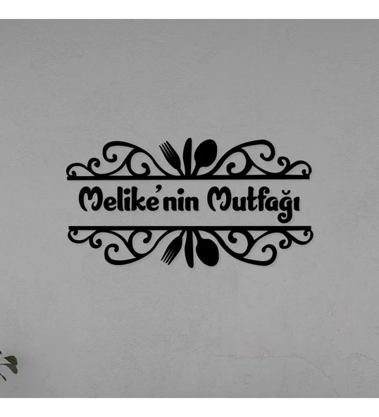 Kişiye Özel Mutfak Yazısı Ahşap Dekoratif Duvar Süsü - Resim 2