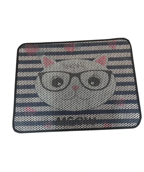 Xxl Büyük Boy 80cm X 60cm Kedi Tuvalet Kabı Önü Kum Toplayıcı Elekli Kedi Halısı Paspası DEKOR