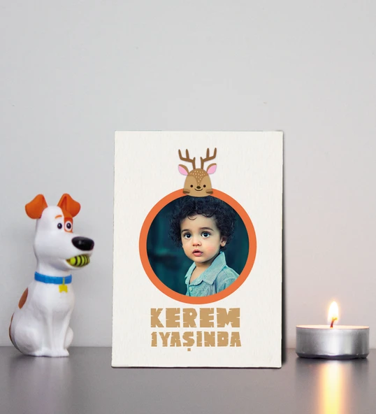 Kişiye Özel Hoşgeldin Bebek Ahşap Magnet Doğum Günü ürün görseli 1