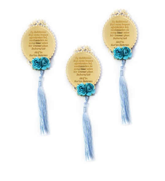 İsme Özel Kız Bebek Magnet Gold Pleksi Dualı - 25 Adet ürün görseli 1