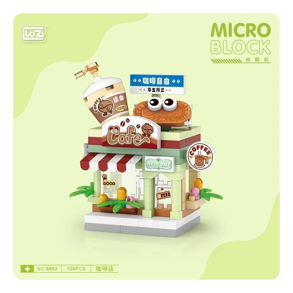 Loz 8602 Mikro Blok Çanta Kahve Dükkanı - 2