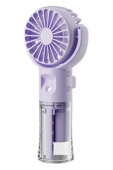 Taşınabililir Su Hazneli Mini Usb Şarjlı 3 Kademeli Askılı El Vantilatör Fan Soğutucu F4 - 5