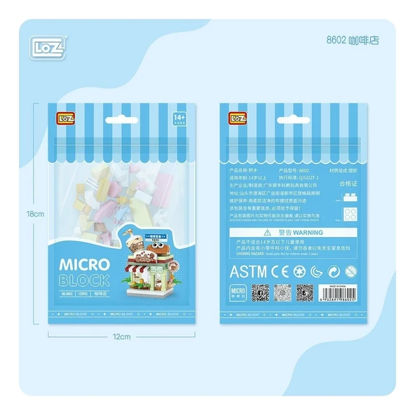 Loz 8602 Mikro Blok Çanta Kahve Dükkanı - 4