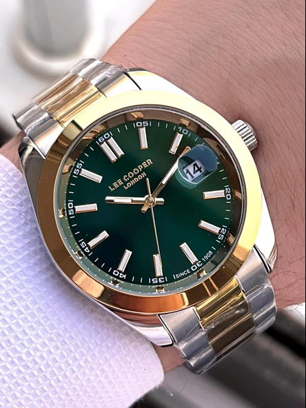 Lee Cooper Çelik Kordon Takvimli Kadran 5 Atm 2 Yıl Garantili Erkek Kol Saati ELC8189.270 ürün görseli