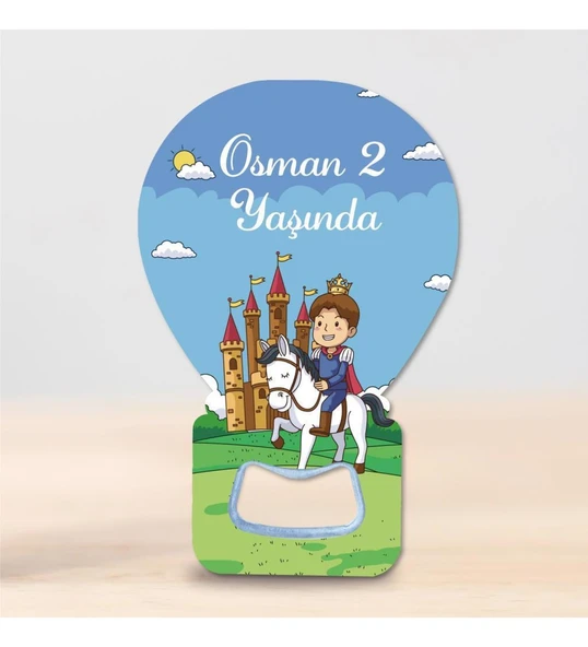 Kişiye Özel 30 Adet Bebek Balon Açacak Magnet - 8