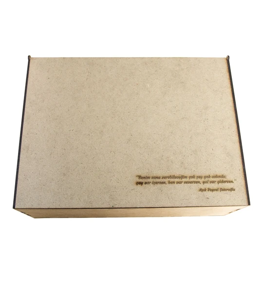 Kişiye Özel Ahşap Bardak Altlığı 6 Adet 10x10cm - Resim 3