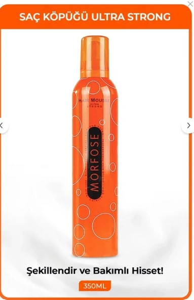 Morfose N.G. Saç Köpüğü Ultra Strong Turuncu 350 Ml ürün görseli 1