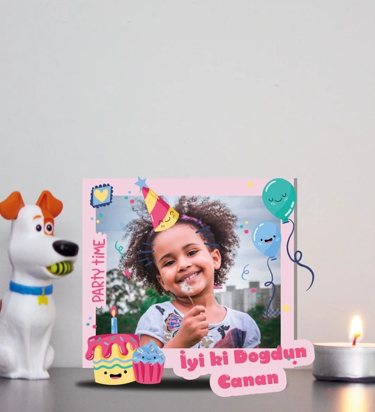 Kişiye Özel Hoşgeldin Bebek Ahşap Magnet Doğum Günü; - 1
