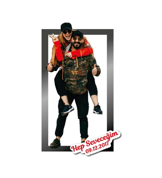 Çiftlere Özel Ahşap Tablo Resim Baskı ürün görseli 1