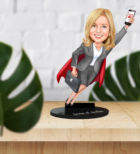 Kişiye Özel Karikatür Biblo Hediyelik ürün görseli 1