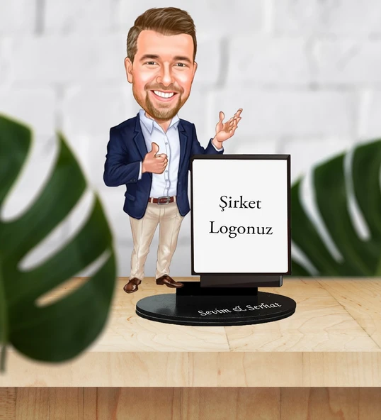 Kişiye Özel Tasarlanabilir Şirket logolu Karikatür ürün görseli 1