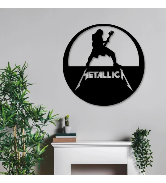 Duvar Süsü Ahşap Tablo Metallica 35x35 ürün görseli 1
