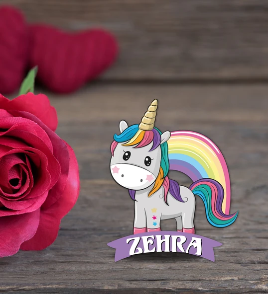 Kişiye Özel Hoşgeldin Bebek Ahşap Magnet Doğum Günü ürün görseli 1