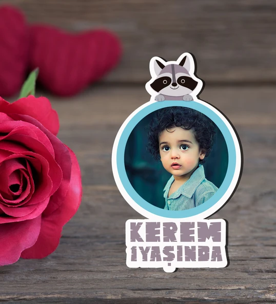 Kişiye Özel Hoşgeldin Bebek Ahşap Magnet Doğum Günü ürün görseli 1