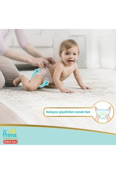 PRİMA KÜLOT BEZ PREMİUM CARE 4 BEDEN 44 ADET - Resim 4
