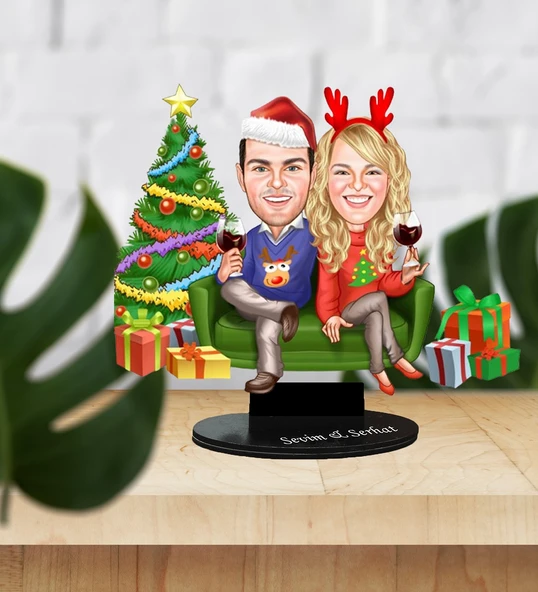 Yılbaşı Özel Aile Karikatür ürün görseli 1