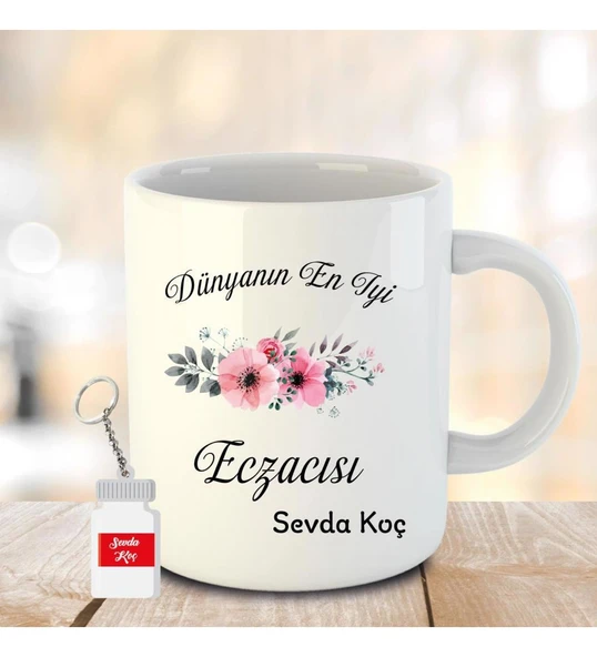 Eczaneciler Gününe Özel Kupa Bardak Anahtarlık Hediyeli ürün görseli 1