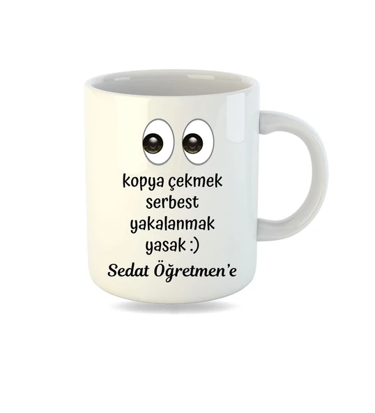 Öğretmenler Gününe Özel ve İsme Özel İnci Beyazı Kupa Bardak ürün görseli